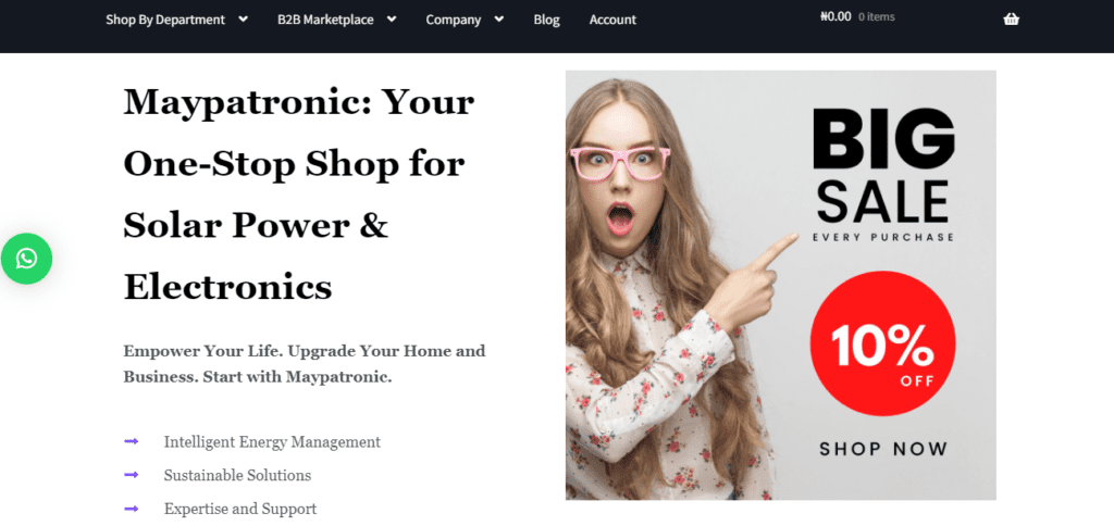 Maypatronic is among the best e-commerce websites in Nigeria